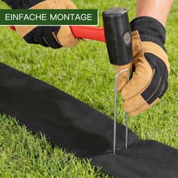 Grondankers Haringen - Bodemhaken Staal - Tuin Vastzetten - Roestbestendig Verzinkt - 100 Stuks - Zilver — thumbnail 5