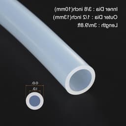 Duurzame Siliconen Slangen van 10ft voor Pomp, Afvoeren en Irrigatie - 10mm ID, 13mm OD, Helder en Flexibel — thumbnail 5