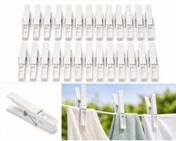 Knijpers - wasknijpers - Zwart / Wit / Grijs / - PVC - 24 stuks — afbeelding 1