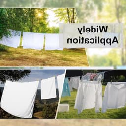 Verstelbare en Winddichte Waslijn 5m - Retractable Drooglijn voor Binnen en Buiten, Ideaal voor Wasgoed, Beddegoed en Kampeeraccessoires — thumbnail 2