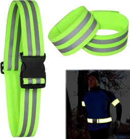 Reflecterende riem voor outdoor jogging en hardlopen - Set reflectorriemen met reflecterende armbanden — thumbnail 1