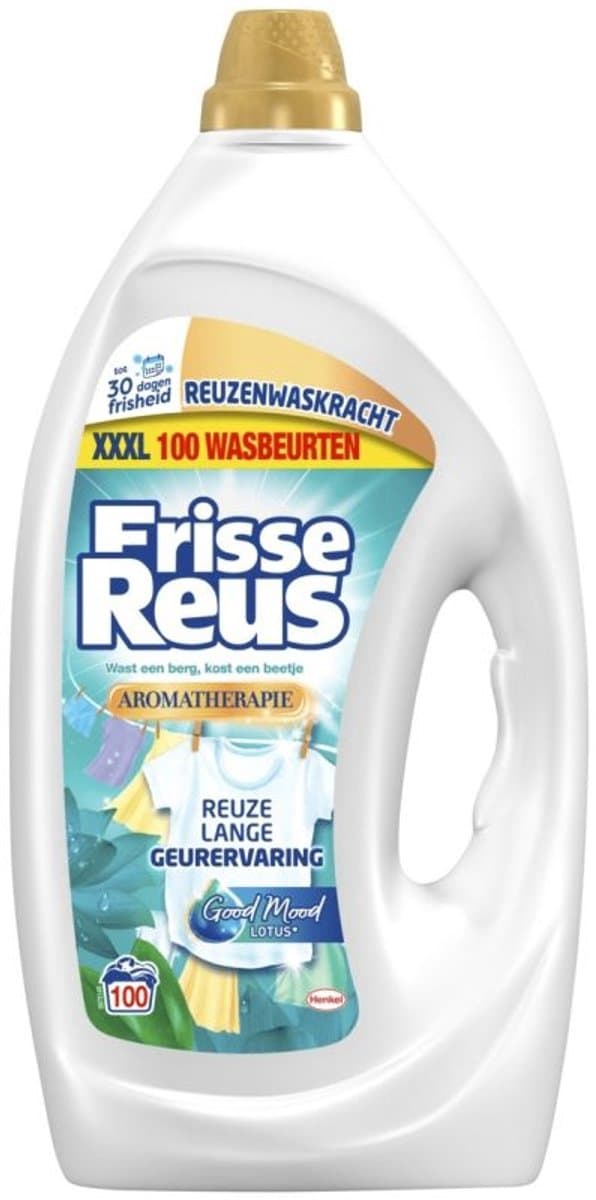 Frisse Reus Gel Lotus - Vloeibaar Wasmiddel - Witte Was - Frisse Geurbeleving - 100 Wasbeurten - Grootverpakking — afbeelding 1