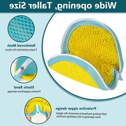Set van 2 Waszakken voor Schoenen, Herbruikbare Waszakken voor de Wasmachine, Ideaal voor Organisatie en Reizen — thumbnail 5