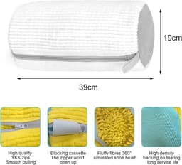 2 stuks schoenwaszakken voor sneakers, anti-vervorming, perfect voor bescherming van schoenen (wit) — thumbnail 3