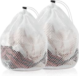 Set van 2 wasnetten met trekkoord voor delicate kleding, ideaal voor wasmachine en reizen, 19.7"x23.7"/23.7"x31.5 — thumbnail 1