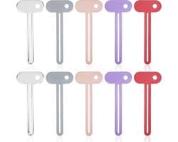 Set van 10 duurzame tandpasta-knijpers, ergonomische buisknijpers voor cosmetica, afvalvrij en gebruiksvriendelijk hulpmiddel voor het extruderen van tubes