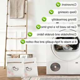 Set van 3 Wasnetten voor Delicate Kleding, Ondergoed en Schoenen - Ideaal voor Reis en Wassen, 18 x 20 cm — thumbnail 3