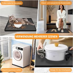 Lekkagebak - Vloermat - Apparaat Bescherming - Hoge Rand - 60x60 cm - Donker — thumbnail 4