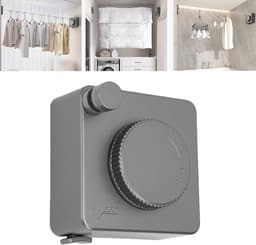 Intrekbare Waslijn - Kledinglijn - Kleding Drogen - Niet Doorhangend - 20 Kg Capaciteit - Grijs — thumbnail 2