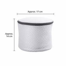 Waszak voor BH en Delicate Stoffen - Set van 4 stuks - Wasnet voor Wasmachine en Droger - 17 x 15 cm - Lingerie Waszak met Verborgen Rits - Anti-klit en Vormbehoud - Duurzame Bescherming voor Ondergoed - Ook Geschikt als Reis-opbergzak - Wit — thumbnail 5