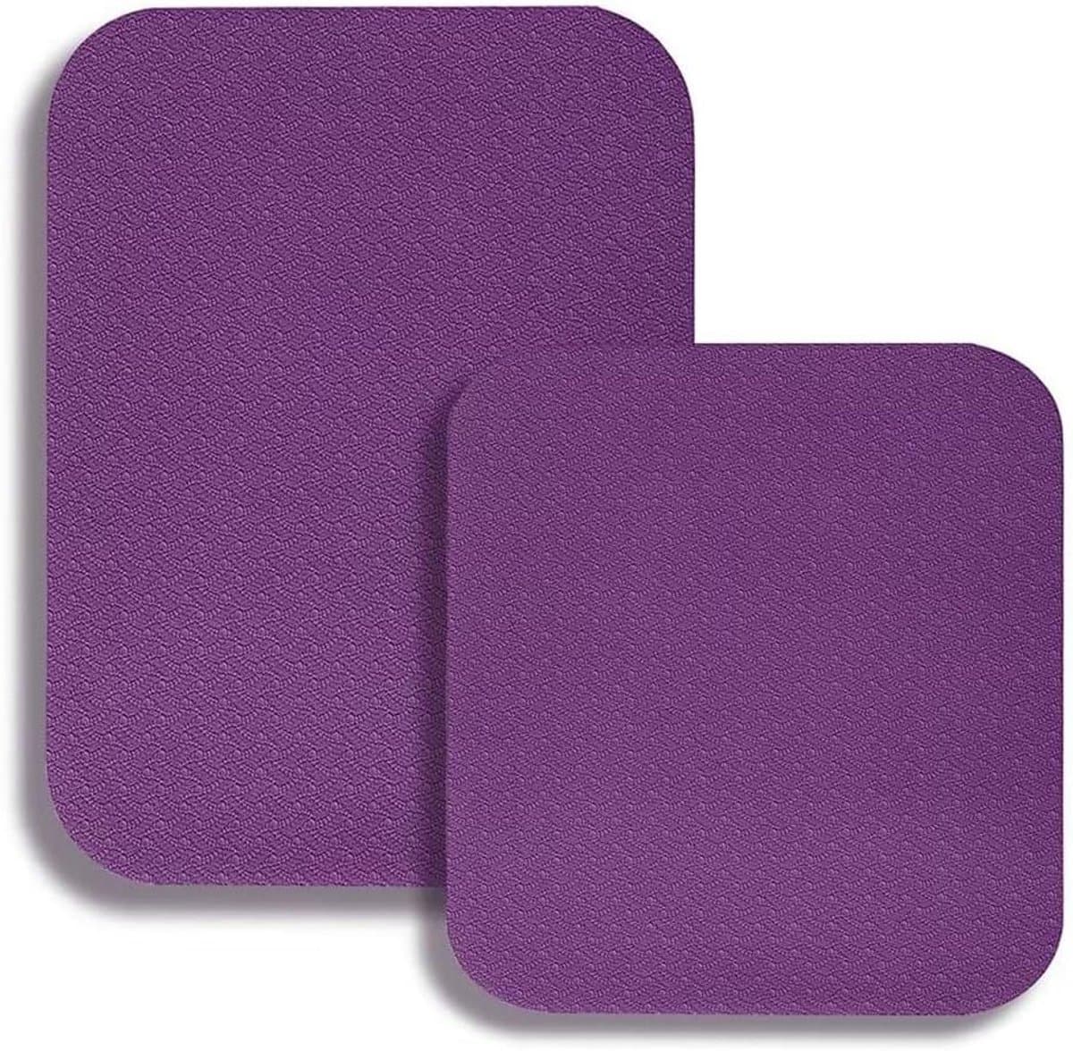 Geluiddempende Mat - Naaimachine Accessoire - Trillingen Dempen - Dubbellaags Textuur - 2 Matten Set - Paars — afbeelding 1