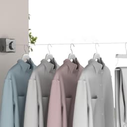 Waslijn voor binnen - Uittrekbare drooglijn - Ruimtebesparend drogen - Verstelbare spanning - Tot 5.1 meter - Wit — thumbnail 4