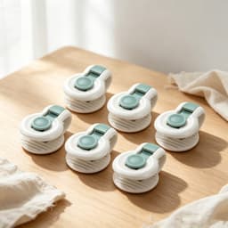 6 stuks anti slip clips - dekbedovertrek anti slip clips - matrasklemmen - anti slip bevestigers - kettingclips - verstelbaar - herbruikbaar - opbergaccessoires - geschikt voor matrassen, dekbedovertrekken, lakens (groen, 5,2*3,6 cm) — thumbnail 5