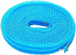 Waslijn 2 stuks - Draagbaar touw - Kleding drogen - Antislip ontwerp - 5/10 meter - Blauw — thumbnail 1