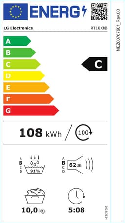 LG 10kg Warmtepompdroger - AI DD - Automatisch reinigende condensor -TurboDry — thumbnail 2