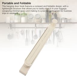 Dailygoods- Droogrek - Over de Deurhanger - Intrekbare Stang - Opvouwbaar - Draagbaar - Aluminiumlegering — thumbnail 3