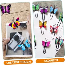 Vlinder Punaise Clips - Decoratieve Pins - Foto's Bevestigen - Set van 60 stuks - 4 cm breed - Diverse kleuren — thumbnail 5
