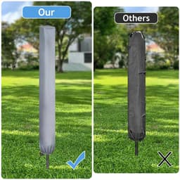 Namajunas - Wasmolen beschermhoes - 600D afdekking waterdicht 180 x 18 x 18 cm - Hoes met ritssluiting voor Leifheit, Brabantia en Vileda droogmolens - Waterafstotend & UV-bestendig, voor alle modellen — thumbnail 4