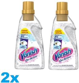 Vanish Oxi Action – 2 x 1400 ml – Vlekverwijderaar voor Witte Was – Stralend Wit — thumbnail 1