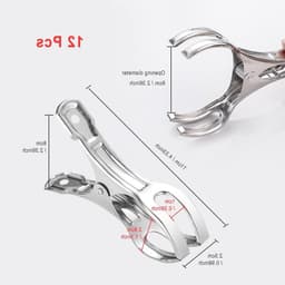 Grote en Sterke Wasknijpers - 12 Stuks RVS Klemmen voor Zware Kleding en Windbestendig Gebruik (11 * 6cm) — thumbnail 2