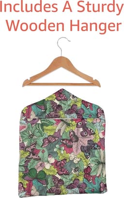 Tafelzeil Wasknijperzak - Opberghoes Hangers - Wassen Buiten - Waterdichte Buitenlaag - 31x37 cm - Groen Roze Libellen — thumbnail 5