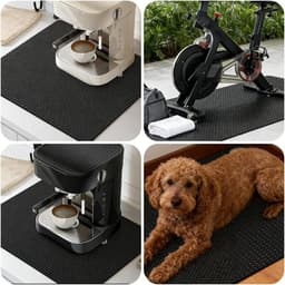 Anti-trillingsmat - Apparaatmat Demper - Apparaat Stabiliseren - Dubbelzijdig Antislip - 60 x 60 cm - Zwart — thumbnail 3