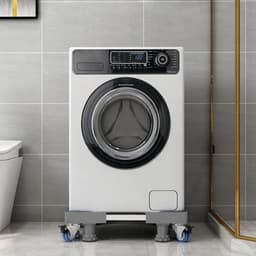 Wasmachine Verhoger op Wielen – Verstelbaar 53-68 cm – Anti-Trilling – 400 kg Draagkracht — thumbnail 3