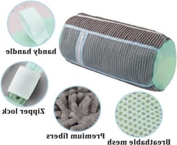Schoenwaszakken voor de Wasmachine - 2 Stuks, Mesh Waszak voor Sneakers en Sportschoenen, Ideaal voor Canvas en Hardloopschoenen, 39 x 19 cm — thumbnail 2