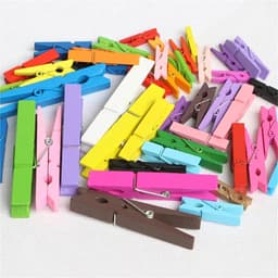 Houten haringen 300/500 stks 25/35/45mm Coloful Houten Clips Smalll Size Mini Houten Clips Foto Clips Decoratie Clips (2,5 cm Gemengd 500 stuks) — thumbnail 2