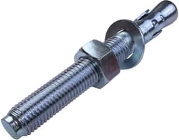 Boutankers - Ankerschroef spreidpluggen - Massief Materiaal Bevestigen - Directe Montage Zonder Barsten - M20 x 160 mm - Zilver — thumbnail 3