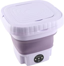 Draagbare Opvouwbare Wasmachine 11L – Automatische Mini Wasmachine met Afvoerslang – Compacte Reiswasmachine voor Camping, Reizen en Kleine Woningen — thumbnail 4