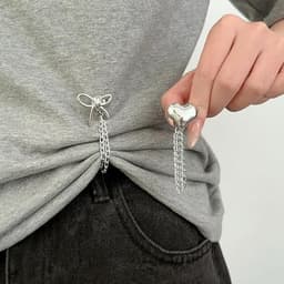 4 Paar Verstelbare Broekspijpclips - Broekklem - Vest Ketting - Kleding Clip - Antislip Vaste Gesp - Multifunctionele Kledingclips - Wasknijpers - Geschikt Voor Het Vastzetten Van Lange Jeans, Pijpen, Manchetten En Knopen — thumbnail 3