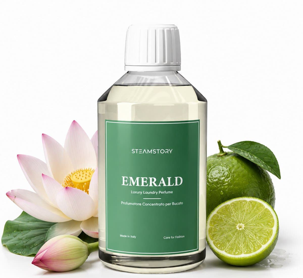 SteamStory Luxe Wasparfum Emerald - Bloemige geur met limoen, lotusbloem & muskus - 250 ml — afbeelding 1