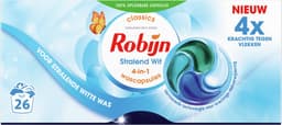 Robijn Wasmiddel - 4-in-1 Wascapsules - Stralend Wit - 4 x 26 stuks - 104 Wasbeurten - Voordeelverpakking — thumbnail 2