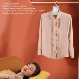 Jhubersproducts - Draagbare Droger voor Kleding - Sneldrogend Wasdrogerrek - Ruimtebesparend en Compact - Wit - Elektrische Kledingdrooghanger - Ideaa — thumbnail 3