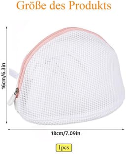 Dailygoods- Wasnet Groot - Waszak voor Ondergoed - Bescherming voor Beha's/Sokken - Wasnet met Rits - 1 Stuk - Roze Kleur — thumbnail 4