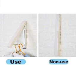 Opvouwbare Wand Kapstok, Uittrekbare Kapstok, Multifunctioneel Onzichtbaar Wasrek Haak Wand Kapstok van Roestvrij Staal Wandhaak voor Balkon, Hotel, Badkamer, Slaapkamer — thumbnail 5