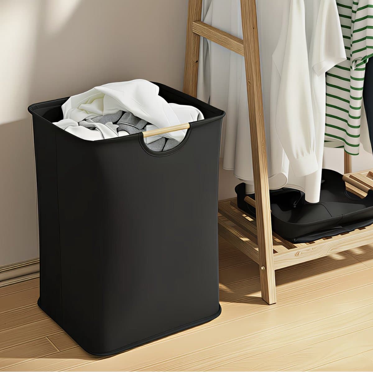 Opvouwbare Reisopbergtas & Kledingbeschermhoes – Draagbare Wasmand met Handvat – Multifunctionele Kledingorganizer Box voor Vuile Was en Thuisgebruik — afbeelding 1