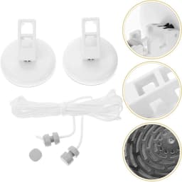Waslijn Outdoor - Draagbaar Droogrek - Kleding Drogen - Stevig Gevlochten Touw - 1 Meter - Wit — thumbnail 3