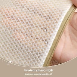 Set van 6 dubbele, verdikte fijnmazige waszakken met rits voor kleding, ondergoed en accessoires — thumbnail 2