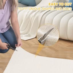 Antisliponderlegger, 200 x 200 cm, antislip, onderlegger voor tapijt, matrassen, op maat te snijden, doe-het-zelf — thumbnail 2