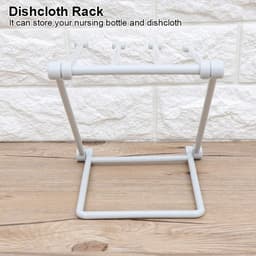 Dailygoods- Droogrek Opvouwbaar - Vaatdoek Houder - Handdoekrek - Kunststof - 3 Armen - Afmetingen 20x16x25,5 cm — thumbnail 4
