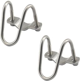 Dailygoods- Pijpclip U-vormig - Roestvrij Staal - 2 Stuks - Eenvoudig te Installeren - Geschikt voor Binnen/Buiten - Corrosiewerend - Pijpbeugel — thumbnail 1