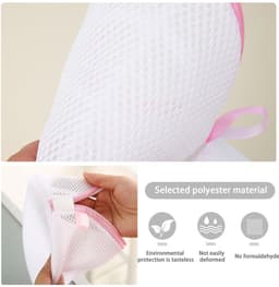 Dailygoods- Waszak met Rits - Waszakje BH - Waszakken voor Wasgoed - Dacron - Beschermd tijdens Wassen - Verkrijgbaar in Meerdere Kleuren — thumbnail 5