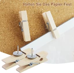 Dailygoods- Houten Knijpers 110 Stuks - Duurzaam - Houten Klemmen - Mini Knijpers - Herbruikbaar - Eenvoudig te Bevestigen - Wasknijpers — thumbnail 3