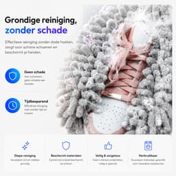 BOTC Schoenwaszak - Waszak voor schoenen - 2stuks - Herbruikbaar - Wasmachine&Droger - voor Sneakers en Tennisschoenen- Grijs/Blauw — thumbnail 5