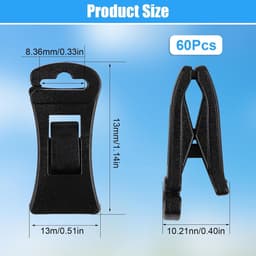 Thijox - 60 Stuks Sokkenklemmen voor Wasmachine en Droger, Innovatieve Sokkenclips met Veerbelast Ontwerp, Draagbare Washaken voor Drogen en Bewaren v — thumbnail 2