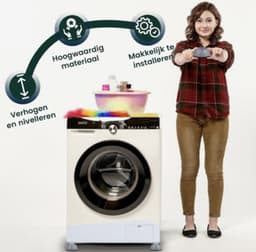 Wasmachine Verhoger – Wasmachine Trillingsdempers - Wasmachine Tussenstuk - Wasmachine antislip - wasmachine Anti Vibratie Voeten Pads - — thumbnail 2
