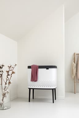 Brabantia Bo Wasmand - met Deksel - 60 l - White — thumbnail 3