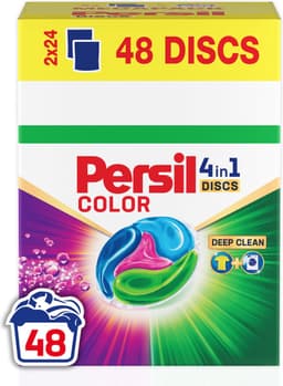 Persil Discs Color Deep Clean - Wascapsules - Gekleurde Was - Voordeelverpakking - 48 Wasbeurten — thumbnail 1
